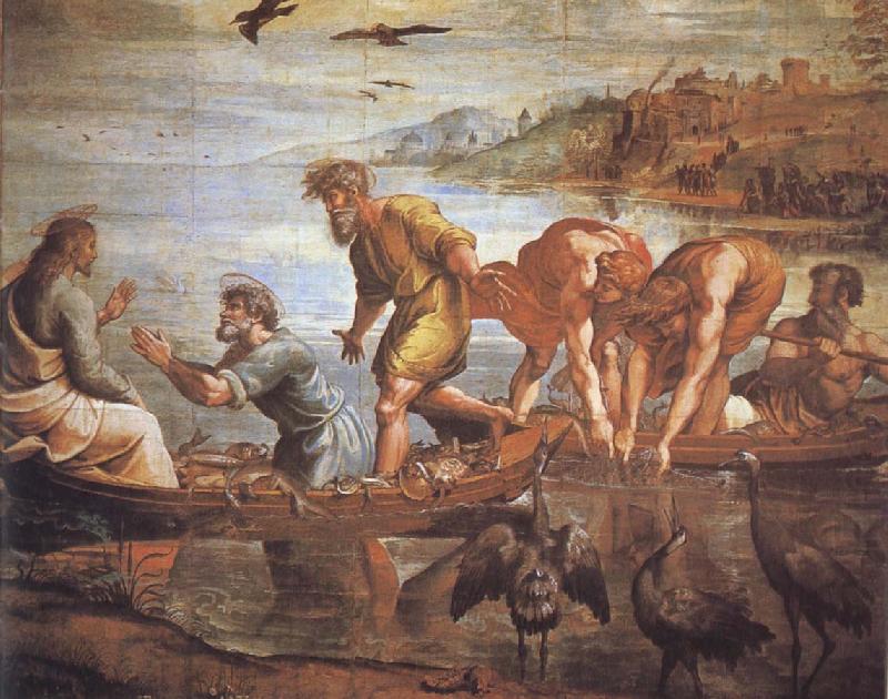 RAFFAELLO Sanzio Miraculous Fisherman oil painting picture